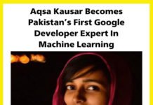 Pakistan’s first female Google developer expert, AQSA KAUSAR Pakistan’s first female Google developer expert, AQSA KAUSAR