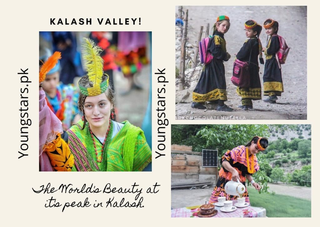 Kalash valley is a very beautiful valley of Chitral. It is worth seeing because of the rituals, traditions, and cultures