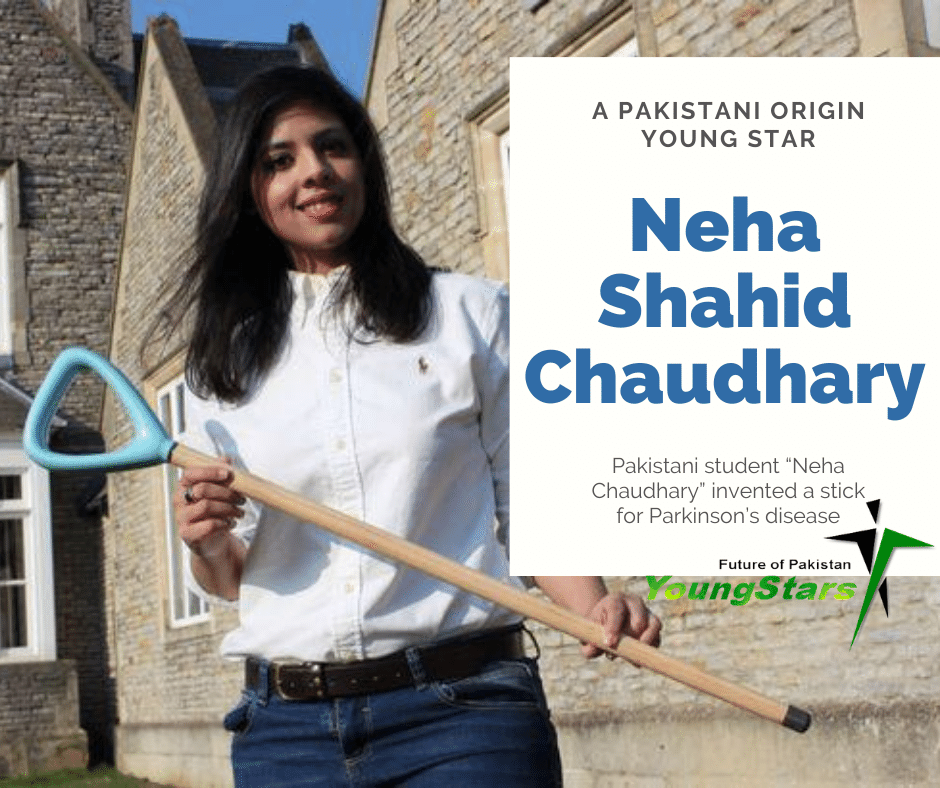 Pakistani origin Neha Shahid Chaudhary invented a stick for Parkinson’s disease [youngstars.pk]